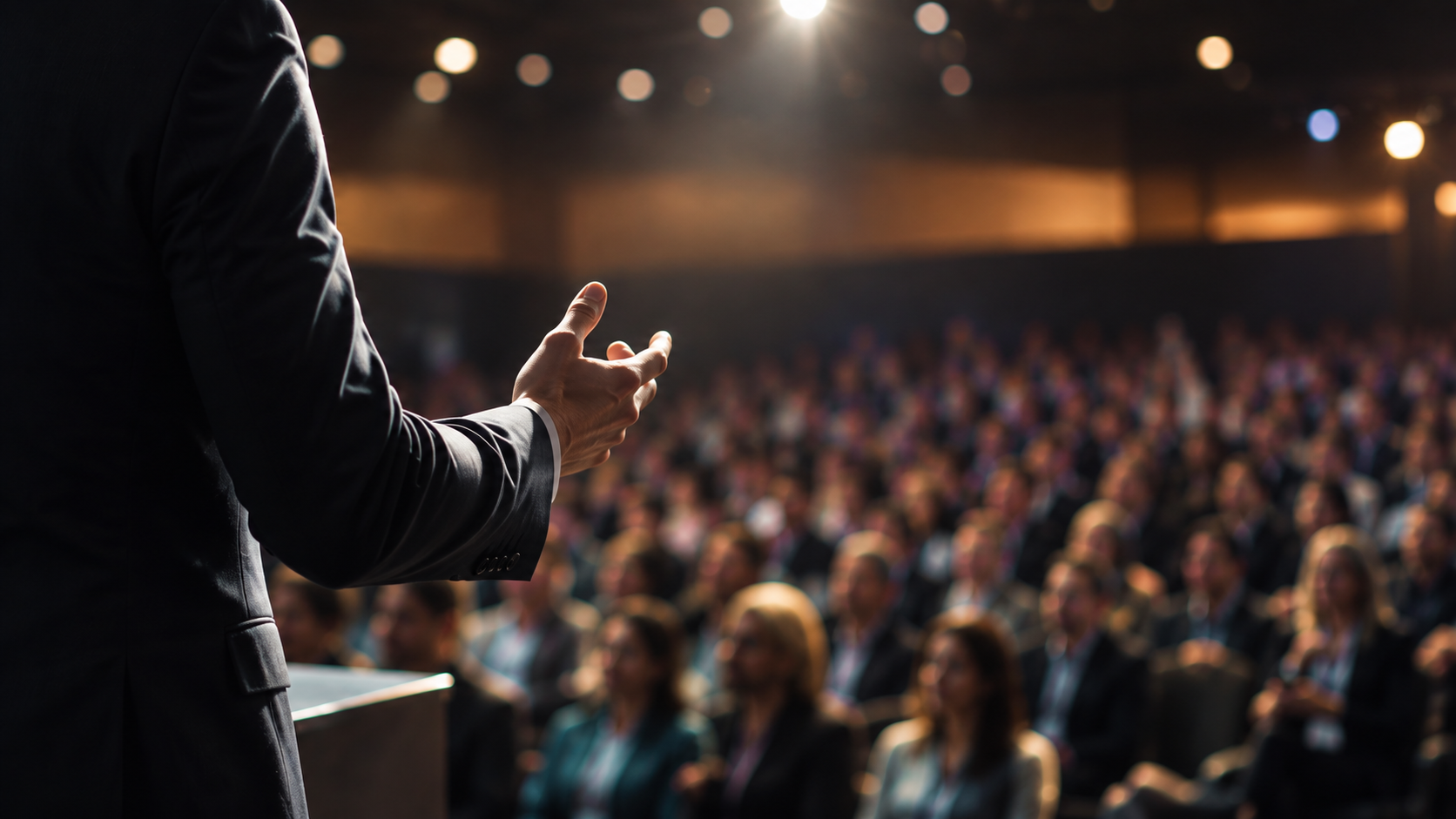 Intervenant lors d’une conférence